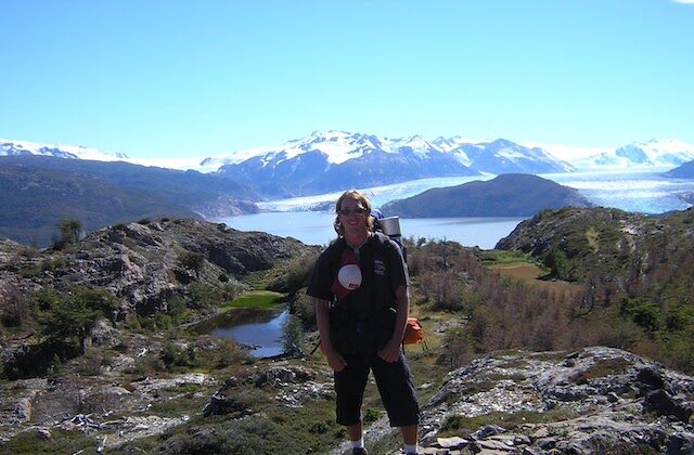 On the multi-day "W Trek" in Parque National Torres del Paine, Chilean Patagonia.