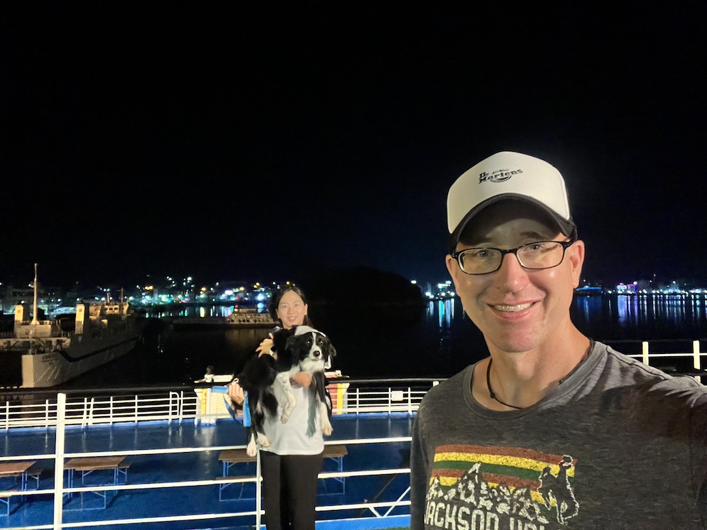 Leaving Wando Port en route to Jeju Island on an overnight ferry