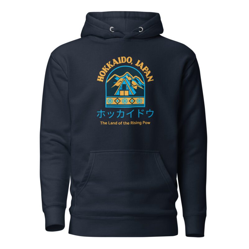 Hokkaido, Japan - The Land of the Rising Pow custom hoodie