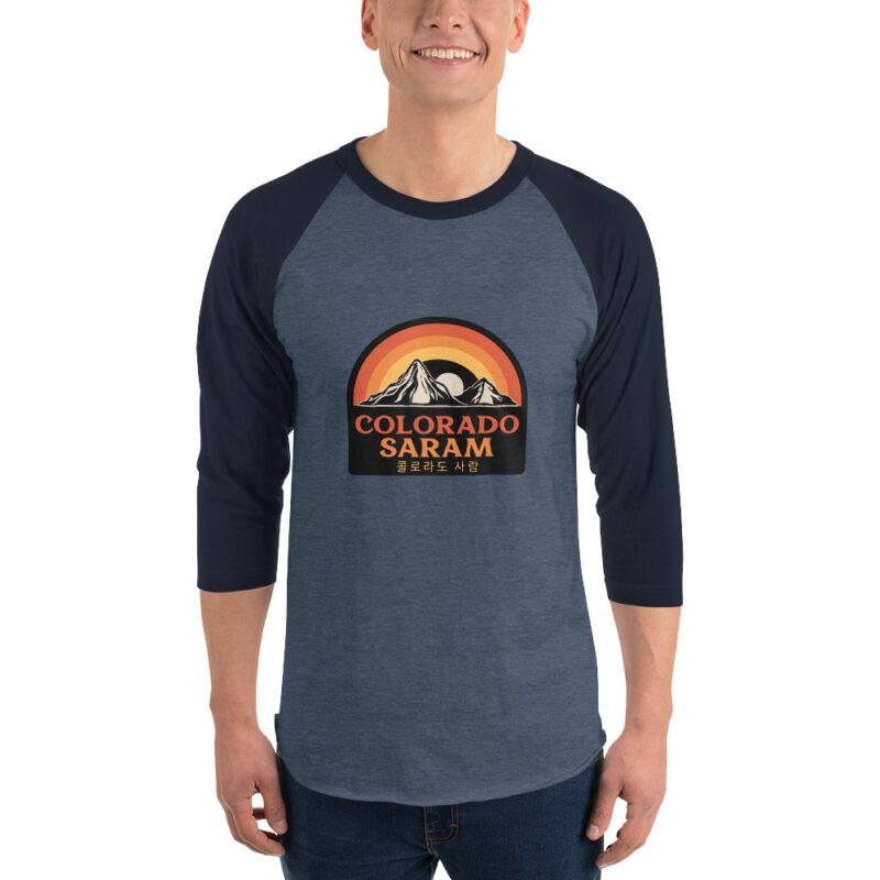Colorado Saram Mountain Sunset 3/4 Sleeve Shirt