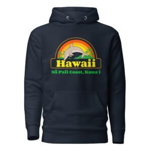 Na Pali Coast, Kauai, Hawaii Dolphin Unisex hoodie