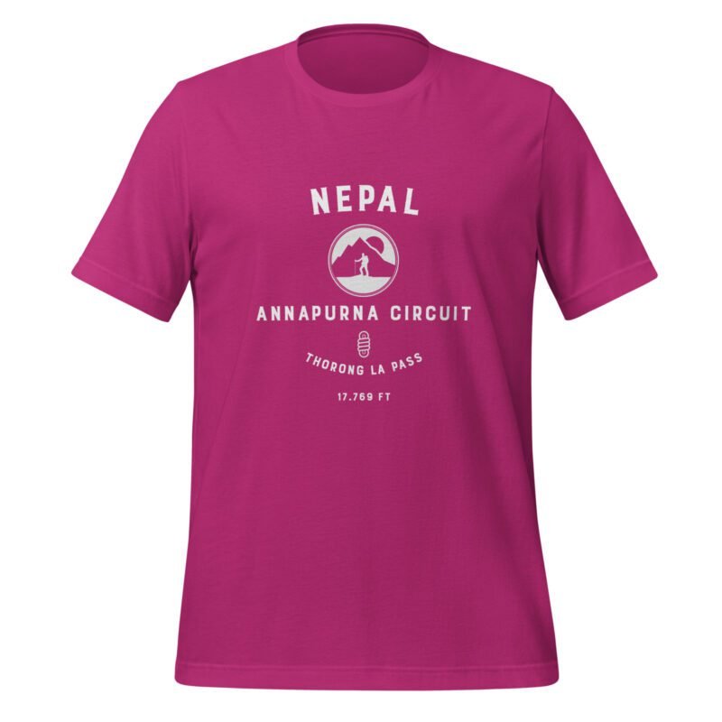 Nepal, Annapurna Circuit unisex tshirt