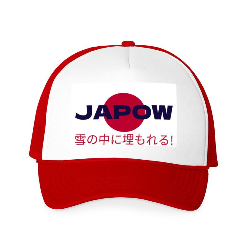 JAPOW "Buried in Snow" Trucker Cap - Red
