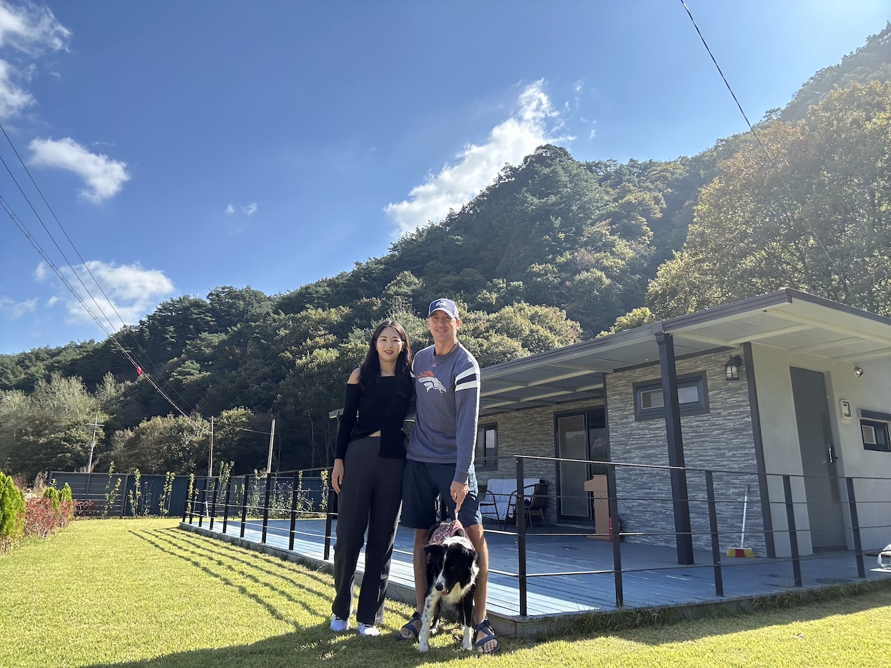 Outside an AirBnB in Jeolla Province, South Korea