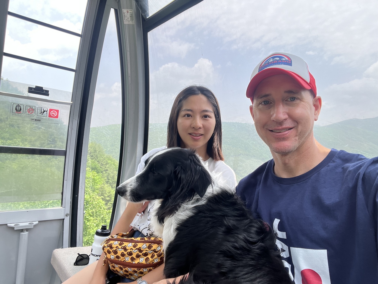 Riding the Gondola at High 1 Resort, South Korea