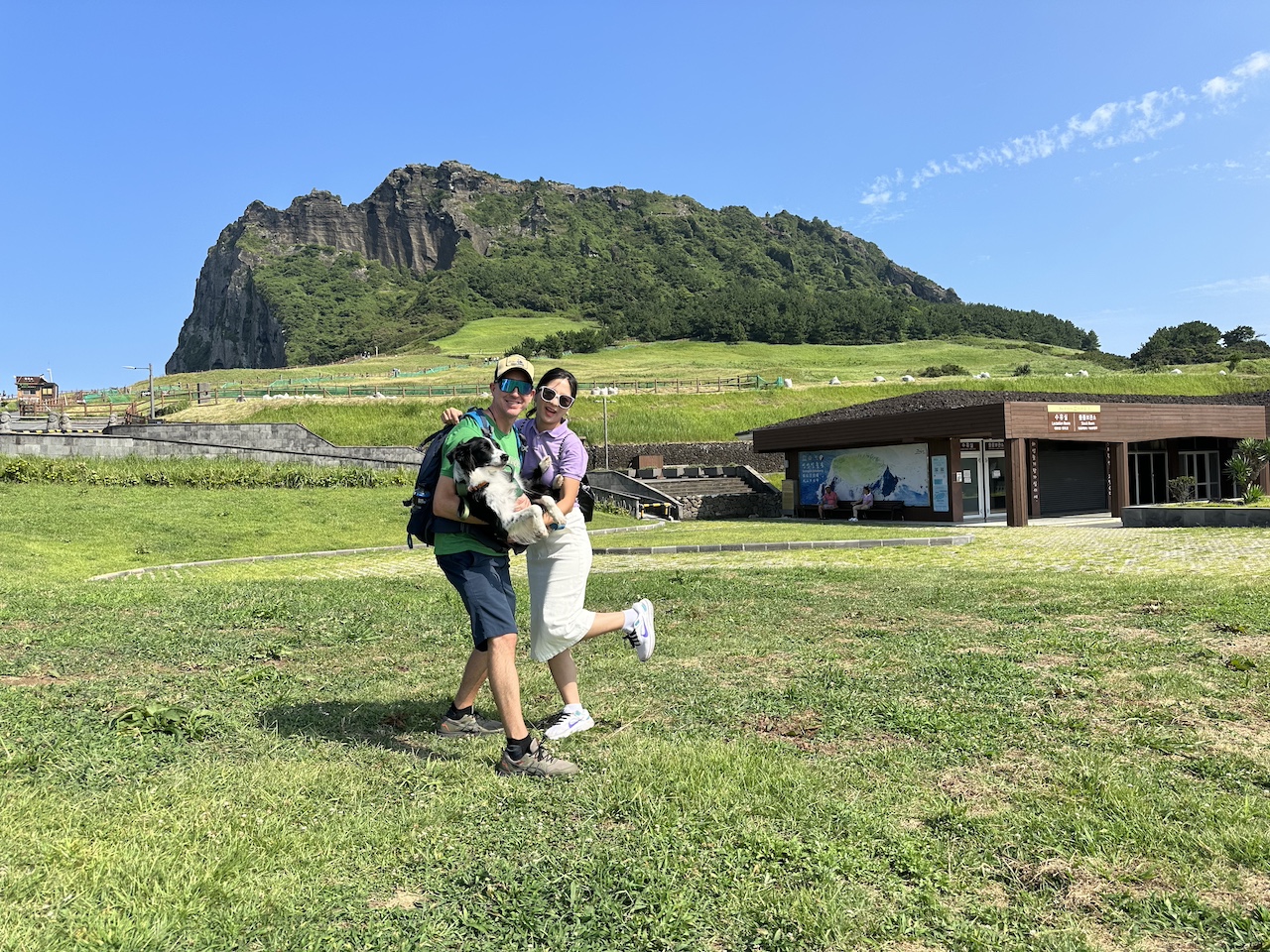 We packed up the car with our dog and travelled by ferry to Jeju Island