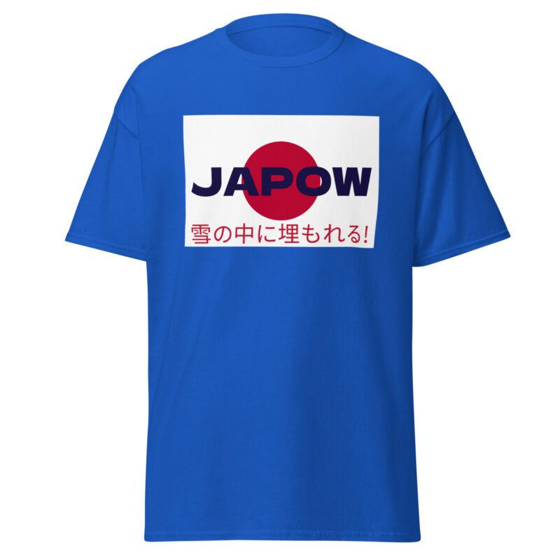 Japan Powder (JAPOW) Unisex Tee_royal blue