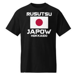 Rusutsu Japow Hokkaido Tee in Black, designed with DryBlend® fabric for a comfortable and stylish fit.