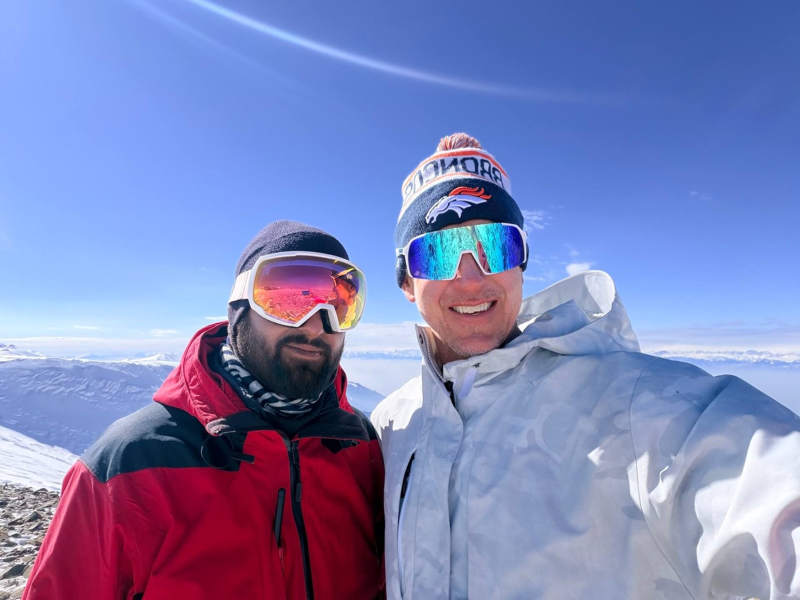 Do You Need a Guide to Ski Gulmarg? 10 Author and local guide Irfan standing on a ridgeline above Phase 2 in Gulmarg Kashmir